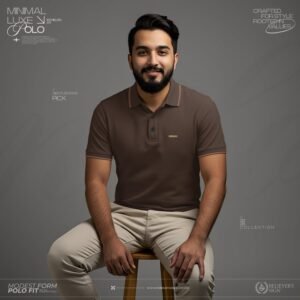 Premium Lacoste Polo - Mocha